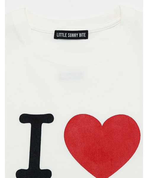 Little sunny bite(リトルサニーバイト)の「I love LSB big tee(Tシャツ/カットソー・レディース・ホワイト/ピンク/ブラック・SMALL/MEDIUM)」の5枚目の写真