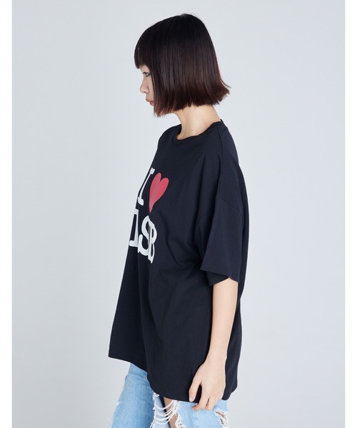 Little sunny bite(リトルサニーバイト)の「I love LSB big tee(Tシャツ/カットソー・レディース・ホワイト/ピンク/ブラック・SMALL/MEDIUM)」の16枚目の写真
