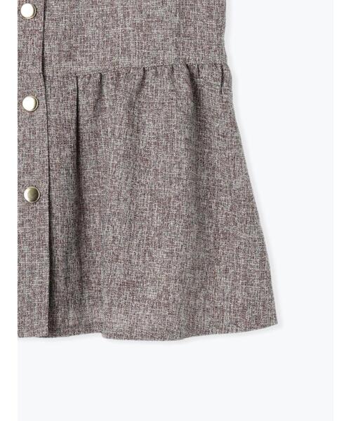 Te chichi TERRASSE（テチチテラス）の「【セットアップ可】ツイードメタルボタンペプラムベスト（ベスト・レディース・ブラウン/グレー/ブラック・F）」の19枚目の写真