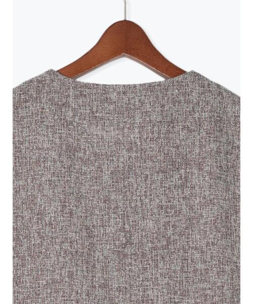 Te chichi TERRASSE（テチチテラス）の「【セットアップ可】ツイードメタルボタンペプラムベスト（ベスト・レディース・ブラウン/グレー/ブラック・F）」の20枚目の写真