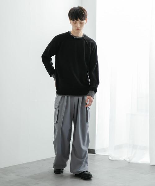 SENSE OF PLACE by URBAN RESEARCH（センスオブプレイスバイアーバンリサーチ）の「『ユニセックス』『洗濯可』ストレッチリブハイショクラインニット（ニット/セーター・メンズ・アイボリー/ブラック/ライトブルー/ブラウン/チャコールグレー・MEDIUM/LARGE）」の9枚目の写真