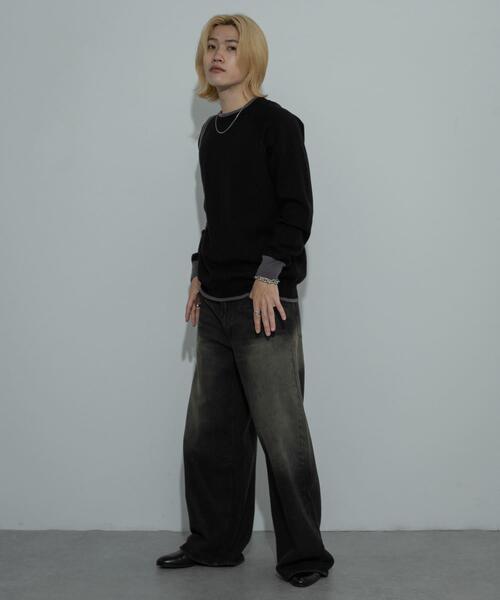 International Active Wearのセーター 洗えるストレッチニット （ダークネイビー） -WWSワークウェアスーツ