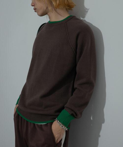 SENSE OF PLACE by URBAN RESEARCH（センスオブプレイスバイアーバンリサーチ）の「『ユニセックス』『洗濯可』ストレッチリブハイショクラインニット（ニット/セーター・メンズ・アイボリー/ブラック/ライトブルー/ブラウン/チャコールグレー・MEDIUM/LARGE）」の17枚目の写真