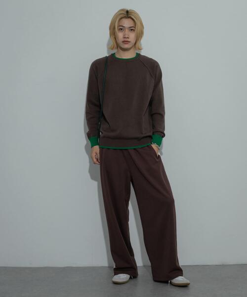 SENSE OF PLACE by URBAN RESEARCH（センスオブプレイスバイアーバンリサーチ）の「『ユニセックス』『洗濯可』ストレッチリブハイショクラインニット（ニット/セーター・メンズ・アイボリー/ブラック/ライトブルー/ブラウン/チャコールグレー・MEDIUM/LARGE）」の18枚目の写真