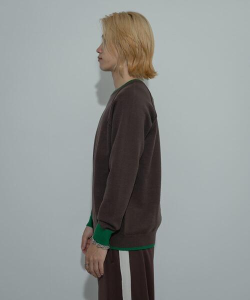 SENSE OF PLACE by URBAN RESEARCH（センスオブプレイスバイアーバンリサーチ）の「『ユニセックス』『洗濯可』ストレッチリブハイショクラインニット（ニット/セーター・メンズ・アイボリー/ブラック/ライトブルー/ブラウン/チャコールグレー・MEDIUM/LARGE）」の21枚目の写真