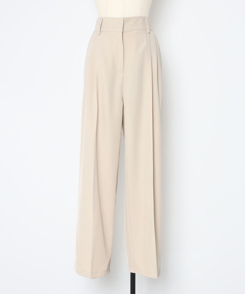 Bonjour Sagan（ボンジュールサガン）の「ツータックハイウエストパンツ（その他パンツ・レディース・ブラック/ブラウン/ネイビー/ライトベージュ/グレー・FREE/S/M/L）」の10枚目の写真