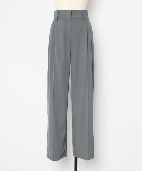 Bonjour Sagan（ボンジュールサガン）の「ツータックハイウエストパンツ（その他パンツ・レディース・ブラック/ブラウン/ネイビー/ライトベージュ/グレー・FREE/S/M/L）」の8枚目の写真