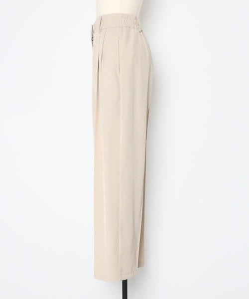 Bonjour Sagan（ボンジュールサガン）の「ツータックハイウエストパンツ（その他パンツ・レディース・ブラック/ブラウン/ネイビー/ライトベージュ/グレー・FREE/S/M/L）」の12枚目の写真