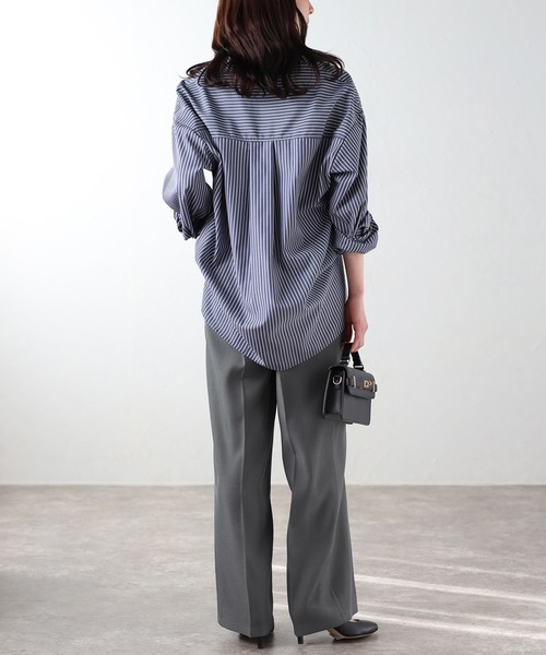 Bonjour Sagan（ボンジュールサガン）の「ツータックハイウエストパンツ（その他パンツ・レディース・ブラック/ブラウン/ネイビー/ライトベージュ/グレー・FREE/S/M/L）」の20枚目の写真