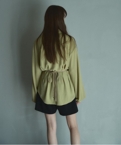 Muel Chic(ミュエルシック)の「Harman shirt ハーマンシャツ(シャツ/ブラウス・レディース・ホワイト/ブラック/ミント・FREE)」の14枚目の写真