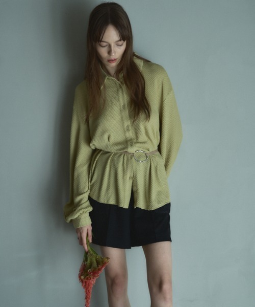 Muel Chic(ミュエルシック)の「Harman shirt ハーマンシャツ(シャツ/ブラウス・レディース・ホワイト/ブラック/ミント・FREE)」の16枚目の写真