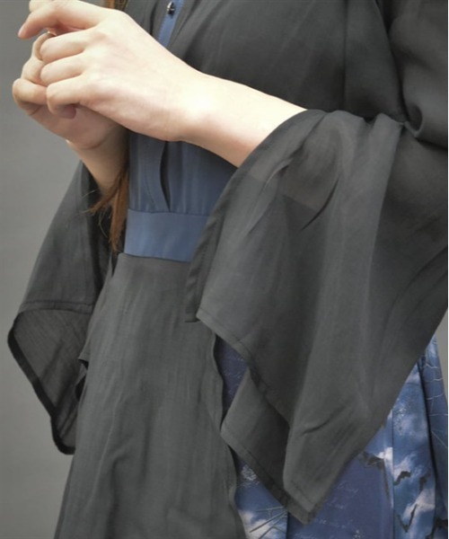 axes femme POETIQUE ダークマリンバイカラーワンピース クラゲ ダークマリンバイカラーOP｜アクシーズファムの通販｜&mall