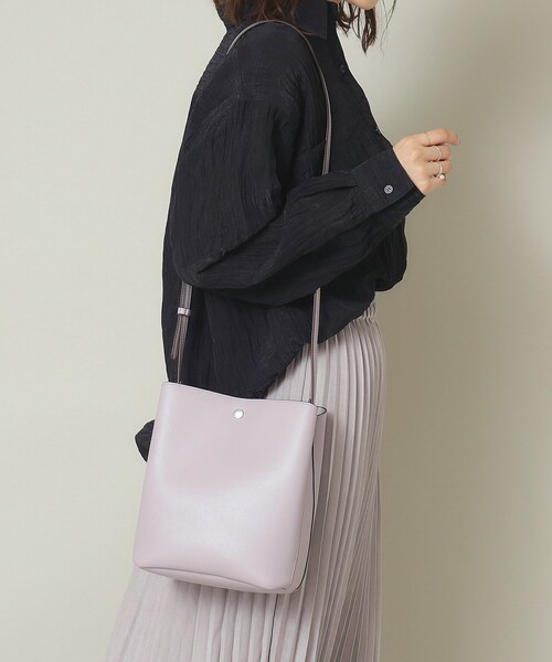ITS'DEMO（イッツデモ）の「◆【三層構造】かるいかばんミニショルダー（ショルダーバッグ・レディース・ベージュ/ワインレッド/ライトグレー/ブラック/パープル・00）」の4枚目の写真
