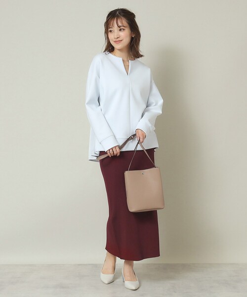 ITS'DEMO（イッツデモ）の「◆【三層構造】かるいかばんミニショルダー（ショルダーバッグ・レディース・ベージュ/ワインレッド/ライトグレー/ブラック/パープル・00）」の12枚目の写真