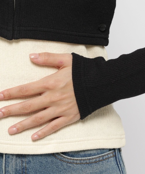 MAGPIEROBIN(マグパイロビン)の「MAGPIE ROBIN/レイヤード カーディガンSET(カーディガン/ボレロ・レディース・ブラック/ブラウン・FREE)」の17枚目の写真