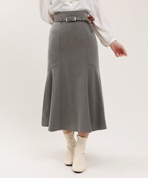 ASTORIA ODIER | ヘリンボンベルト付きマーメイドスカート(スカート)