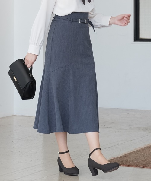 ASTORIA ODIER(アストリアオディール)の「ヘリンボンベルト付きマーメイドスカート(スカート・レディース・ライトグレー/ブラック/ネイビー・SMALL/MEDIUM/LARGE)」の5枚目の写真