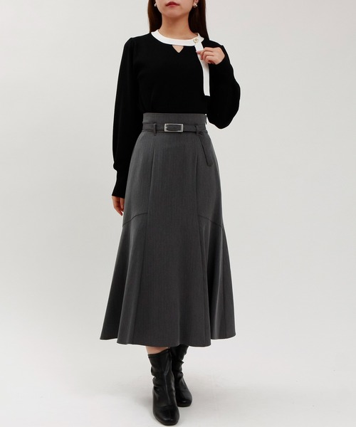 ASTORIA ODIER(アストリアオディール)の「ヘリンボンベルト付きマーメイドスカート(スカート・レディース・ライトグレー/ブラック/ネイビー・SMALL/MEDIUM/LARGE)」の19枚目の写真