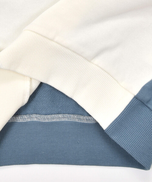 SLAP SLIP（スラップスリップ）の「【お揃い】おめめギョロギョロモンスターバイカラーフーディ(80~130cm)（パーカー・キッズ・イエロー/ネイビー・110cm/130cm/100cm/80ｃｍ/90cm/120cm）」の11枚目の写真