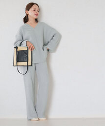 KOBE LETTUCE（コウベレタス）の「[ 田中亜希子さんコラボ ]　選べる2丈　リブニットパンツ（その他パンツ）」