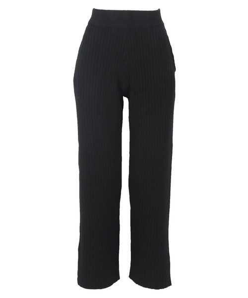 KOBE LETTUCE（コウベレタス）の「[ 田中亜希子さんコラボ ]　選べる2丈　リブニットパンツ（その他パンツ・レディース・ブラック/カーキ/ブルー系/ベージュ系・PM/M）」の5枚目の写真