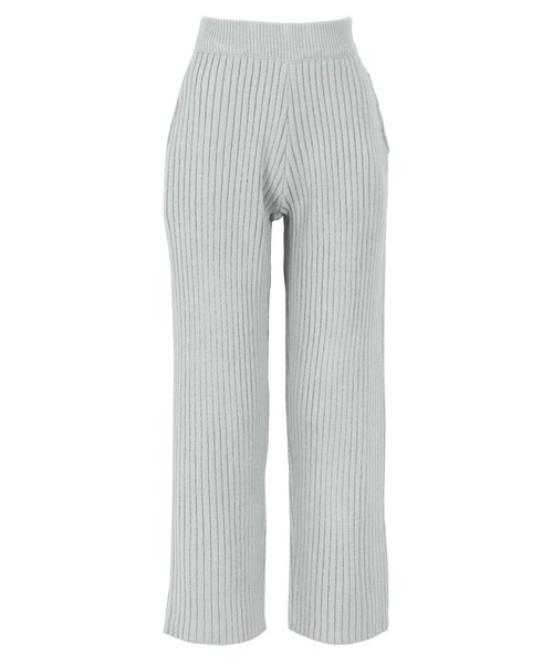 KOBE LETTUCE（コウベレタス）の「[ 田中亜希子さんコラボ ]　選べる2丈　リブニットパンツ（その他パンツ・レディース・ブラック/カーキ/ブルー系/ベージュ系・PM/M）」の8枚目の写真