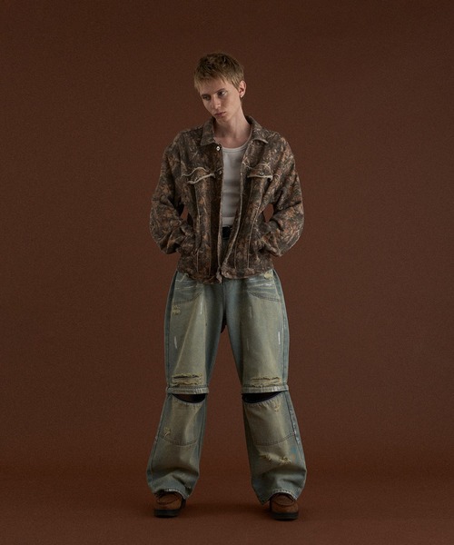 WISH FOR EVER(ウィッシュフォーエバー)の「ASSORT VINTAGE LIKE HEAVY WEIGHT SWEAT JACKET/アソートビンテージライクヘビーウエイトスウェットジャケット(その他アウター・メンズ・ブラウン/ブラック/グレー・MEDIUM/LARGE)」の7枚目の写真