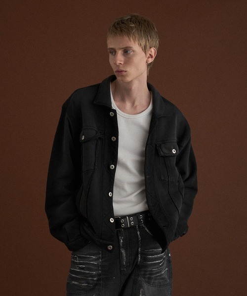 WISH FOR EVER(ウィッシュフォーエバー)の「ASSORT VINTAGE LIKE HEAVY WEIGHT SWEAT JACKET/アソートビンテージライクヘビーウエイトスウェットジャケット(その他アウター・メンズ・ブラウン/ブラック/グレー・MEDIUM/LARGE)」の5枚目の写真