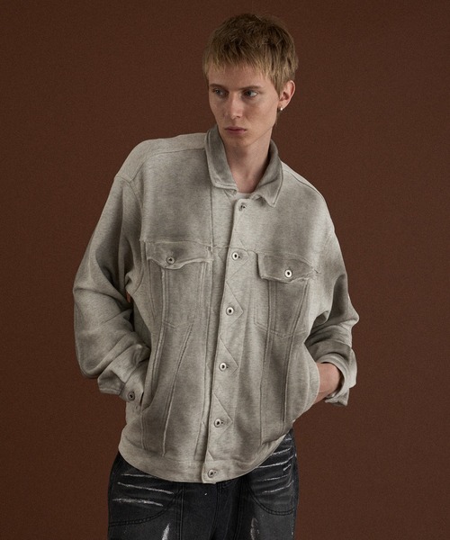 WISH FOR EVER(ウィッシュフォーエバー)の「ASSORT VINTAGE LIKE HEAVY WEIGHT SWEAT JACKET/アソートビンテージライクヘビーウエイトスウェットジャケット(その他アウター・メンズ・ブラウン/ブラック/グレー・MEDIUM/LARGE)」の6枚目の写真