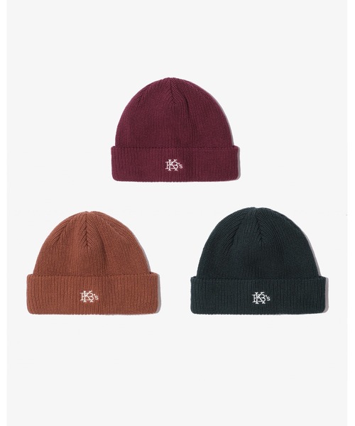 KEBOZ（ケボズ）の「EFG COTTON BEANIE（ニットキャップ/ビーニー・メンズ・ダークグリーン/ブラウン/バーガンディー/パープル/ベージュ/ブラック/ブルー・FREE）」の8枚目の写真