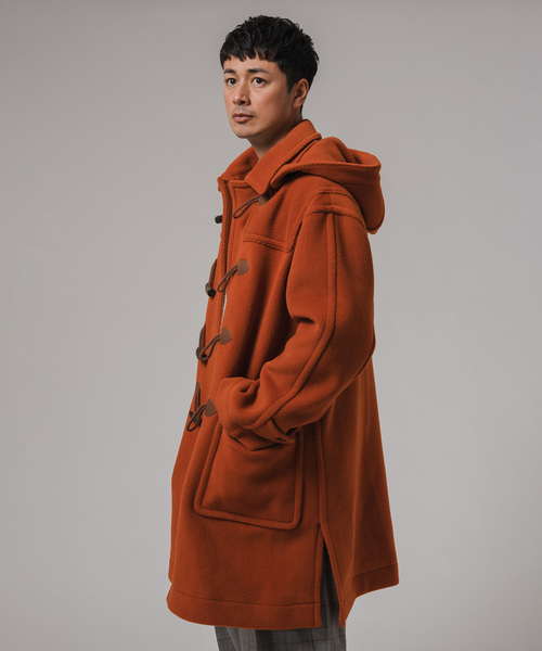 GRENFELL グレンフェルのダッフルコート 36 インバーティア INVERTERE 別注 デタッチャブルヘリンボンダッフル GRENFELL