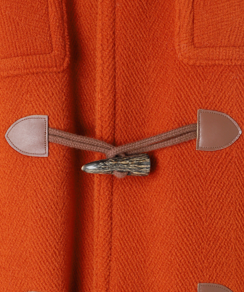 INVERTERE（インバーティア）の「INVERTERE(インバーティア) 別注 デタッチャブルヘリンボンダッフル（ダッフルコート・メンズ・オレンジ/ブラック・38/40）」の9枚目の写真