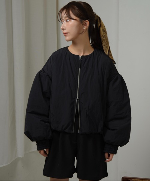 Amiur(エミレ)の「marshmallow volume outer / マシュマロボリュームアウター(その他アウター・レディース・アイボリー/ブラック/ベージュ・FREE)」の8枚目の写真