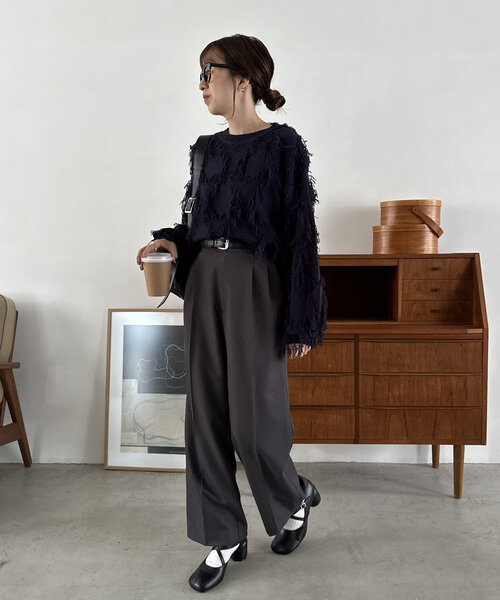 DISCOAT(ディスコート)の「【大型店・WEB限定】円柱ヒールクロスストラップシューズ(パンプス・レディース・ブラック・LARGE/MEDIUM/SMALL)」の8枚目の写真