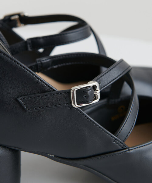 DISCOAT(ディスコート)の「【大型店・WEB限定】円柱ヒールクロスストラップシューズ(パンプス・レディース・ブラック・LARGE/MEDIUM/SMALL)」の22枚目の写真