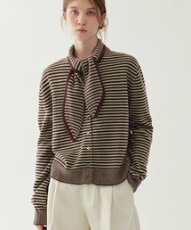 ラウンドカラー フリルニットポロシャツ FQ24S049【Fano Studios