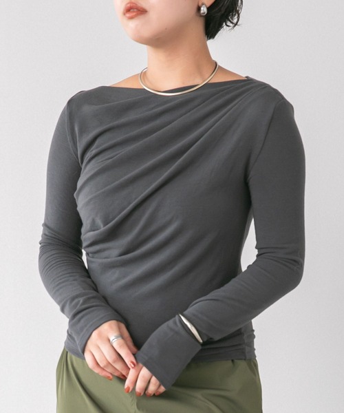 LUDLOW ワンショルダーシアトップス LUDLOW ワンショルダーシアトップス - メルカリ