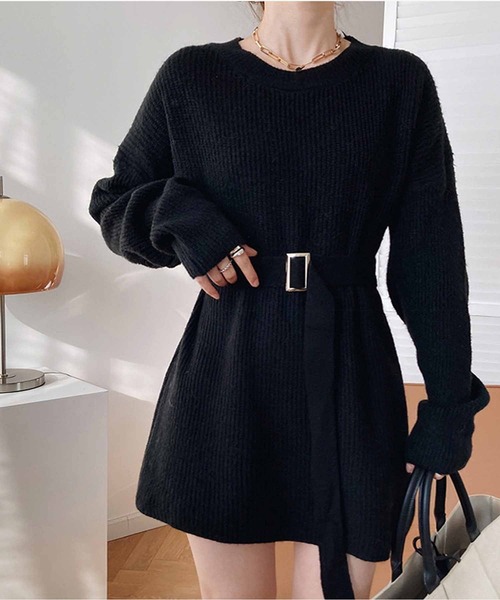 NENETTE 売れ筋商品|||ネネット ニット&セーター アウター レディース Sweaters Black CLEA ニット セーター 襟付きVネックラインニットプルオーバー
