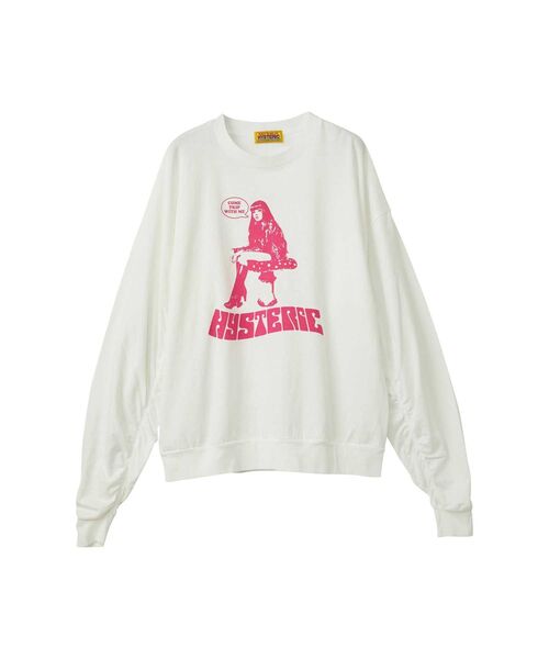 HYSTERIC GLAMOUR COME TRIP WHTH ME オーバーサイズTシャツ COME TRIP WHTH ME オーバーサイズTシャツ（Tシャツ/カットソー