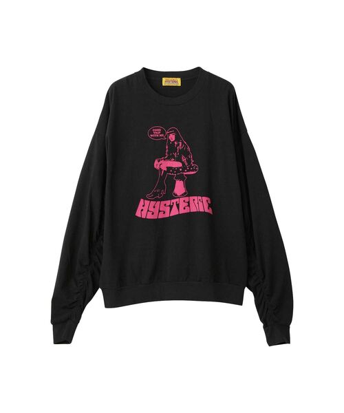 HYSTERIC GLAMOUR COME TRIP WHTH ME オーバーサイズTシャツ COME TRIP WHTH ME オーバーサイズTシャツ(Tシャツ/カットソー