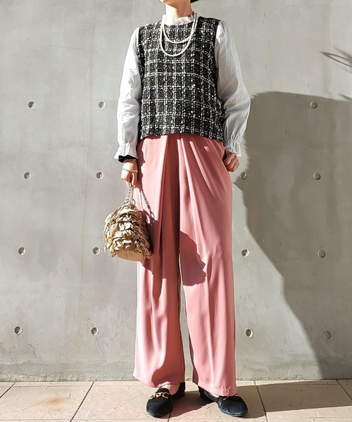 Q（キュー）の「ロングパールネックレス（ネックレス・レディース・ホワイト・ONE SIZE）」の4枚目の写真