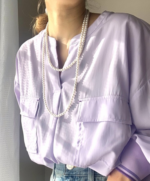 Q（キュー）の「ロングパールネックレス（ネックレス・レディース・ホワイト・ONE SIZE）」の18枚目の写真