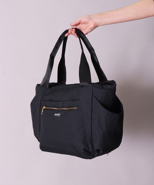 anello(アネロ)の「(LF)【anello】14ポケット 両面撥水加工 A4 トートバッグ(トートバッグ・レディース・ネイビー/ライトグレー/ブラック・ONE SIZE)」の12枚目の写真