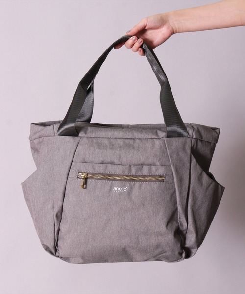 anello(アネロ)の「(LF)【anello】14ポケット 両面撥水加工 A4 トートバッグ(トートバッグ・レディース・ネイビー/ライトグレー/ブラック・ONE SIZE)」の13枚目の写真