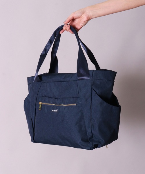 anello(アネロ)の「(LF)【anello】14ポケット 両面撥水加工 A4 トートバッグ(トートバッグ・レディース・ネイビー/ライトグレー/ブラック・ONE SIZE)」の18枚目の写真