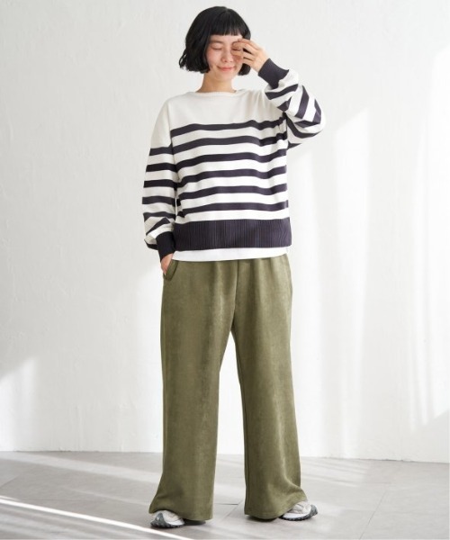 LBC(エルビーシー)の「ドロップショルダーニット(ニット/セーター・レディース・ベージュ/イエロー/グリーン/ホワイト・M)」の11枚目の写真