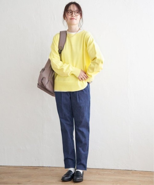 LBC(エルビーシー)の「ドロップショルダーニット(ニット/セーター・レディース・ベージュ/イエロー/グリーン/ホワイト・M)」の15枚目の写真