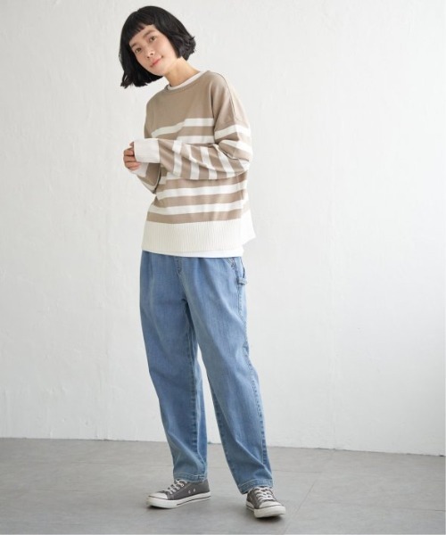 LBC(エルビーシー)の「ドロップショルダーニット(ニット/セーター・レディース・ベージュ/イエロー/グリーン/ホワイト・M)」の17枚目の写真