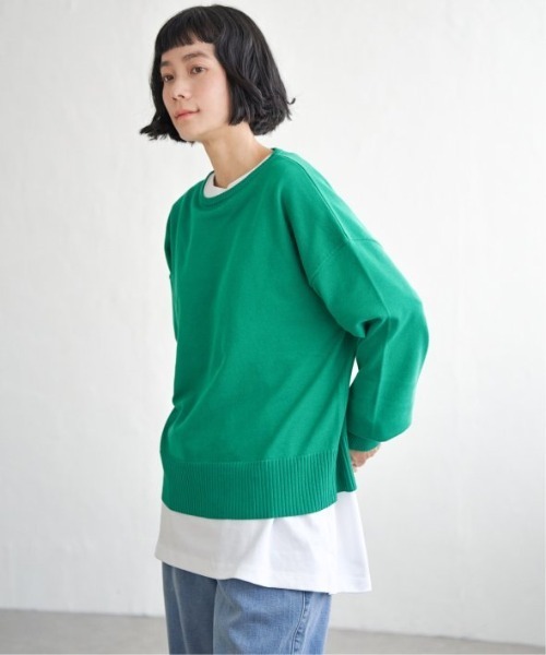 LBC(エルビーシー)の「ドロップショルダーニット(ニット/セーター・レディース・ベージュ/イエロー/グリーン/ホワイト・M)」の22枚目の写真