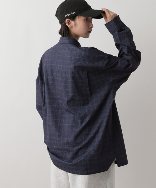 LOWRYS FARM(ローリーズファーム)の「シアサッカーチェックシャツLS 321317(シャツ/ブラウス・メンズ・グレー/ブルー/チャコールグレー・MEDIUM/LARGE)」の19枚目の写真